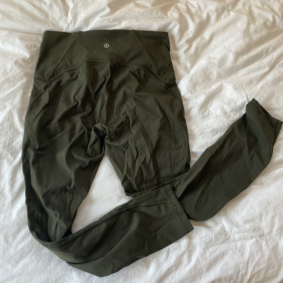 LULULEMON Train Times 7/8 Legging - Dark Olive - Picture 3 of 5